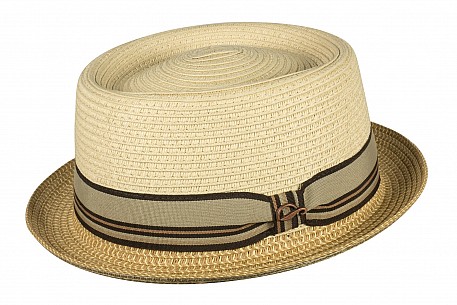 Klobouk letní Pork Pie Göttmann Beige