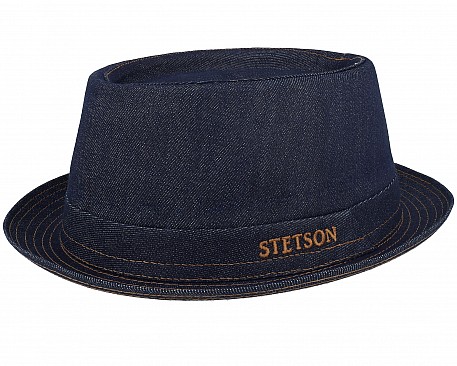 Klobouk Stetson Denim Sustainable Blue Pork Pie