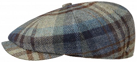 Bekovka Panel Cap Wool Check Lierys