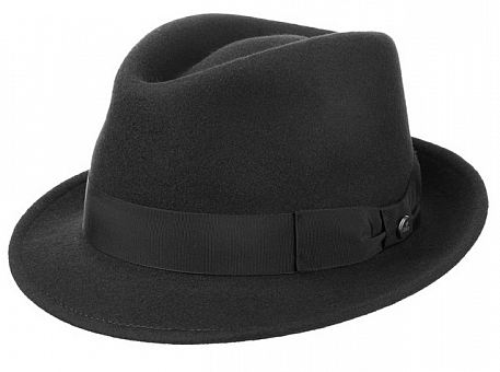 Klobouk Trilby Woolfelt Lierys černý