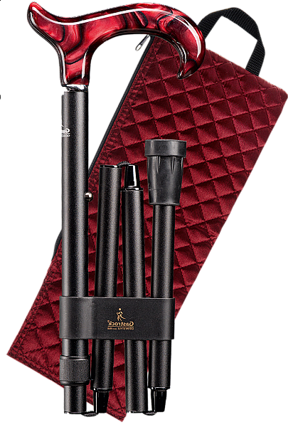 Vycházková hůl skládací Gastrock Perlmutt + obal (77-87 cm)