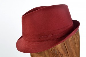 Klobouk Trilby Cotton Stetson vínový