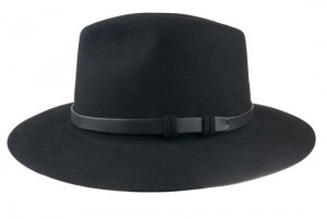 Plstěný klobouk Tonak v černé