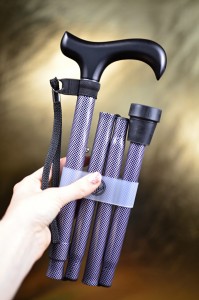 Vycházková hůl skládací Strap (83-93 cm)