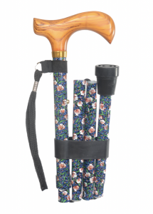 Vycházková hůl skládací Morris Woody Flowers (82-92 cm)