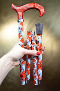 Vycházková hůl skládací Fayet Coquelicot (86-96 cm)
