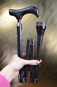 Vycházková hůl skládací Physio Carbon (84-94 cm)