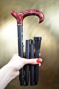 Vycházková hůl skládací Gastrock Perlmutt + obal (77-87 cm)