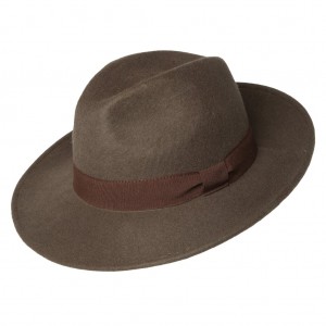 Plstěný klobouk khaki