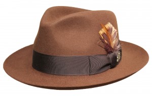 Klobouk Stetson Fedora Furfelt hnědý