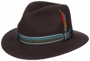 Klobouk Stetson Traveller Woolfelt hnědý Stripe