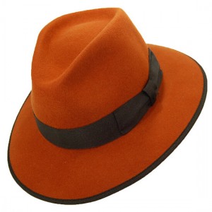 Klobouk Fedora oranžový Xavier