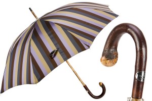 Deštník luxusní Pasotti Striped Chestnut