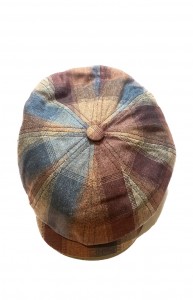 Bekovka Panel Cap Silk Check Lierys vínová