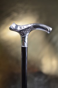 Vycházková hůl stříbrná Fayet Art Style 