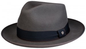 Klobouk Fedora Woolfelt by Lierys v šedé