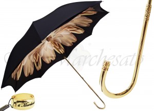 Deštník luxusní il Marchesato Brown Dahlia