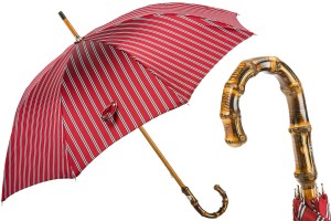 Deštník luxusní Pasotti Clasic Striped s rukojetí Whangee