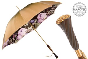 Deštník luxusní Pasotti Vintage Wood and Swarovski®