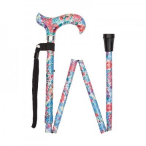 Vycházková hůl skládací Multi Floral (84-94 cm)