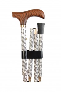 Vycházková hůl Fayet Paisley (82-93 cm)