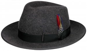 Klobouk Stetson Fedora Woolfelt v šedé 
