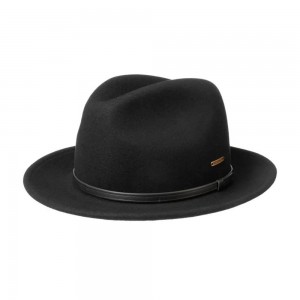 Klobouk Vitafelt Fedora Stetson černý 