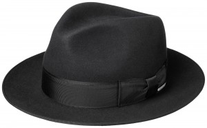 Klobouk Stetson Fedora Furfelt černý