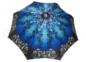 Deštník skládací luxusní Blue Flowered il Marchesato 