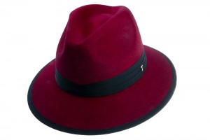 Klobouk Fedora Essence Sky Tonak červený