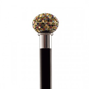 Vycházková hůl sběratelská Multicolor Swarovski