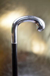 Vycházková hůl luxusní Fayet courbe lisse s čepelí