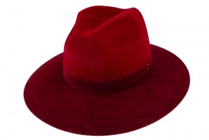 Fedora Duo Pastel Tonak červený