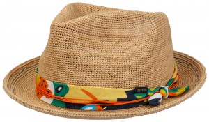 Letní klobouk Raffia Crochet Stetson Festival
