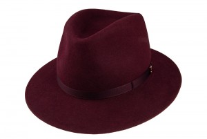 Klobouk Tonak Fedora Iconic bordó