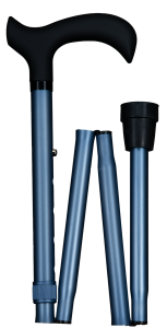 Vycházková hůl skládací Blue Sparkle (83-95 cm)