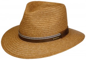 Letní klobouk Traveller Stetson s koženou stuhou