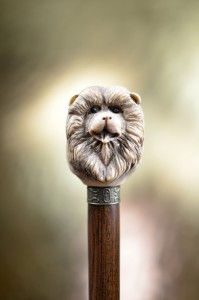 Vycházková hůl sběratelská Čau-čau