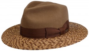 Klobouk Outdoor Woolfelt Raffia Mix