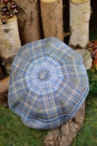 Bekovka 8-Panel Cap Linen Check by Lierys