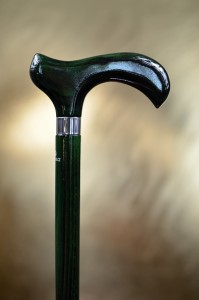 Vycházková hůl Hůlkárna Lesklá Green