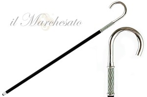 Vycházková hůl stříbrná Marchesato Emerald