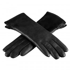 Zimní rukavice s králičí podšívkou ČERNÉ