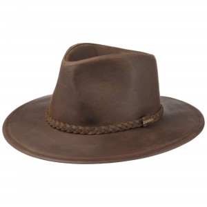 Klobouk Stetson Western Buffalo Leather Brown