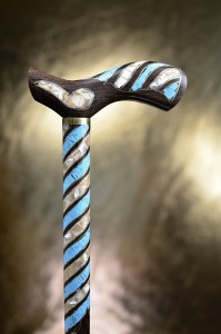 Vycházková hůl Ebenová Mother of Pearl 