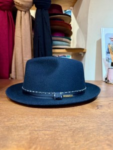 Klobouk plstěný Stetson Woolfelt modrý