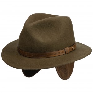 Klobouk Woolfelt serpent Stetson s klapkami na uši