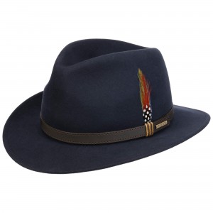 Klobouk Stetson Traveller Softfelt modrý