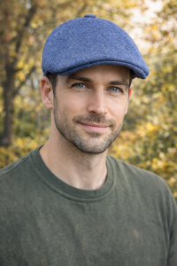 Bekovka Gatsby vlněná tmavě modrá