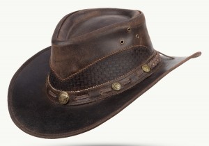 Klobouk kožený Westernový - Lyndon